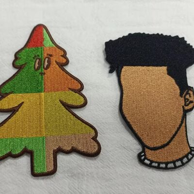 ملصق تطريز الملابس تصميم الأزياء ملابس متينة لون نسيج منسوج رقعة ملابس