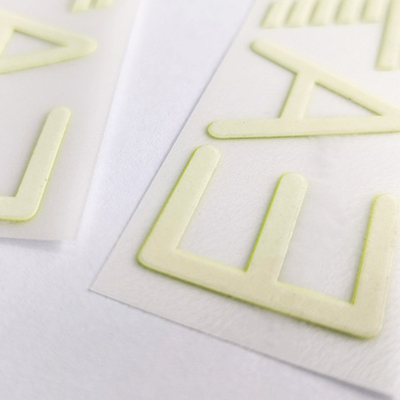 صديقة للبيئة 3D سيليكون تسميات الملابس نقل الحرارة مع تأثير عاكس