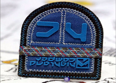 High End 3d Custom Clothing Patches PVC /  Rubber /  Silicone Labels For Clothing