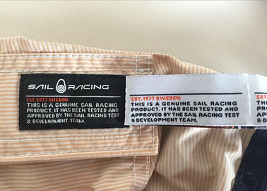 Fabric Printed Woven Clothing Labels For Children'S  Custom Brand Logo