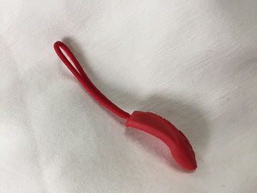 Fashion Design Custom Logo Rubber Zipper Pullers For Clothes / Bags