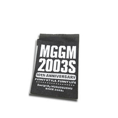 مصنع مخصص فاخر تي شيرت شعار أزياء منسوجة تسميات لملابس ديي الاستخدام