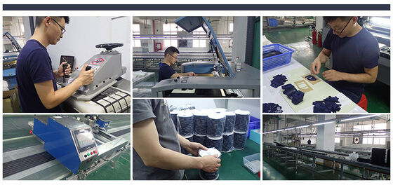 المنتجات المعدنية OEM ODM عالية الجودة الملصقات المنسوجة الملصقات الرقبة الملصقات للملابس العلامة التجارية اللوحة المنسوجة