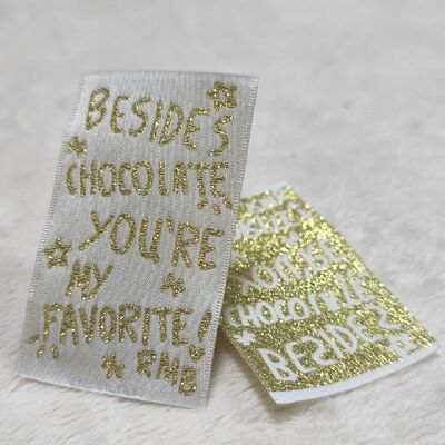 الملابس المنسوجة حسب الطلب العلامات المعلقة من الصانع العلامات التجارية العلامة التجارية المطبوعة القطن المنسوجة البوليستر استخدام الملابس