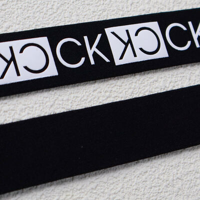 Silicone Printed Elastic Webbing Tape - Custom Logo Branded Elastic Band for Apparel & Bag Accessories