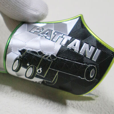 Fctory Custom 3D TPU Voltage Shield Emblem - Durable Metallic Finish Team Logo Badge for Football Jerseys & Fan Merchandise