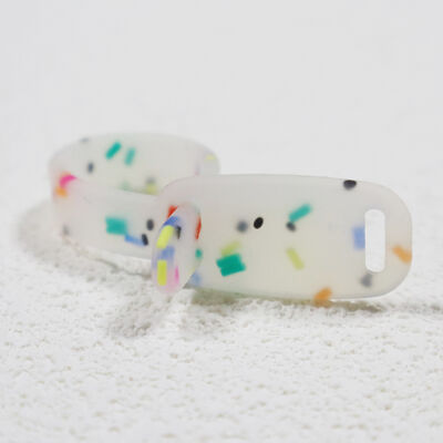 أربطة كابلات سيليكون بتقنية Tie-Dye - منظمات حبال مرنة قابلة لإعادة الاستخدام للحقائب والاستخدام اليومي