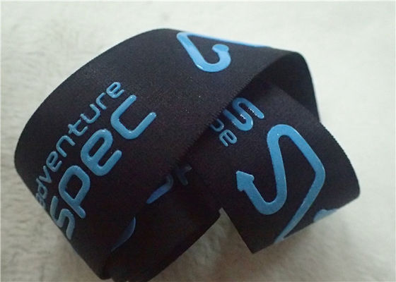 لامعة شاشة الطباعة تسمية الجاكار مطاطا باند رول مميزة للزينة