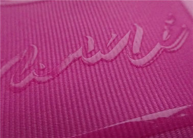 لامعة شفافة سيليكون شعار الطباعة تسمية الشاشة في Coloful البوليستر الموضوع الشريط