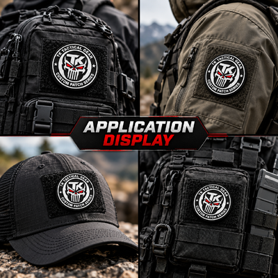 Custom Molded TPU Logo Patches with Raised 3D Design Eco-Friendly Washable for Outdoor Equipment