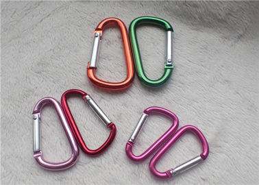 هدايا شخصية صغيرة الترويجية Carabiner ألوان متعددة D - على شكل مشبك معدني حامل مفتاح الجبال
