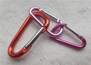 هدايا شخصية صغيرة الترويجية Carabiner ألوان متعددة D - على شكل مشبك معدني حامل مفتاح الجبال