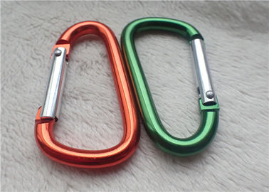هدايا شخصية صغيرة الترويجية Carabiner ألوان متعددة D - على شكل مشبك معدني حامل مفتاح الجبال