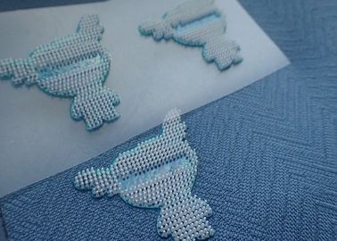 Promotional Silicon Raised Heat Transfer Clothing Labels Custom Iron On Stickers
