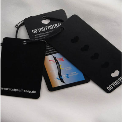 مورد الملابس ملصق مخصص تسمية الملابس RFID شنق العلامات تتفاعل hangtags
