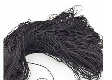 صديقة للبيئة أسود مطاطا الحبل 2mm، بسط مطاطا الحبل للملابس
