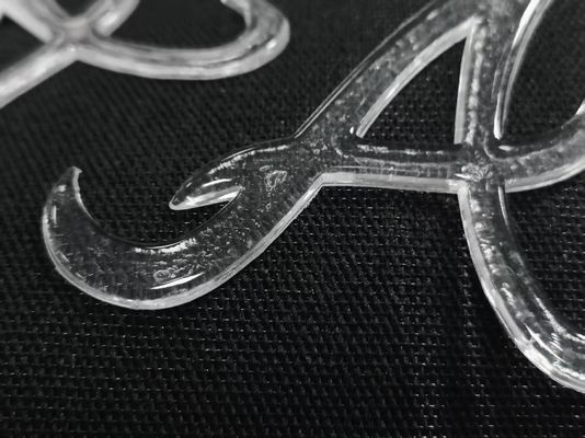 تعديل تقليد الجليد شبه شفافة لامعة TPU شعار نقل الحرارة شارة للملابس