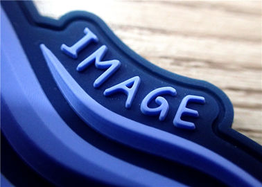 S / M / L كحلي 3D بقع المطاط / المطاط تسميات للملابس